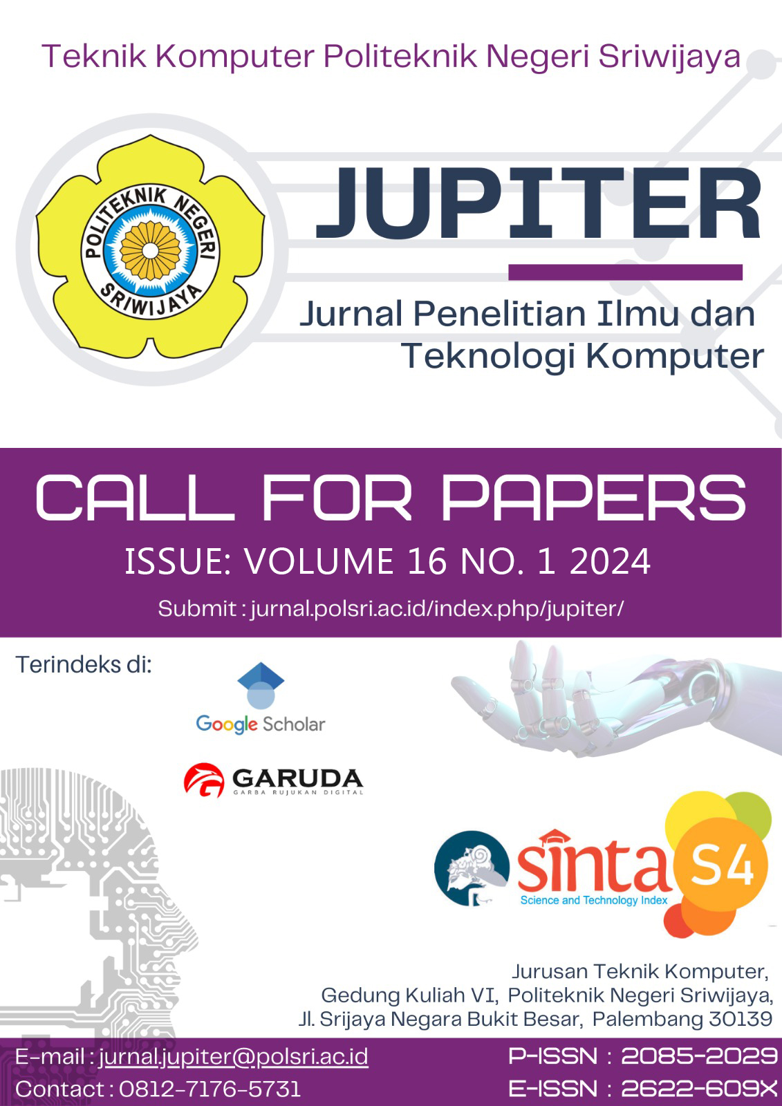 					View Vol. 16 No. 1 (2024): Jurnal Penelitian Ilmu dan Teknologi Komputer (JUPITER) In Press
				