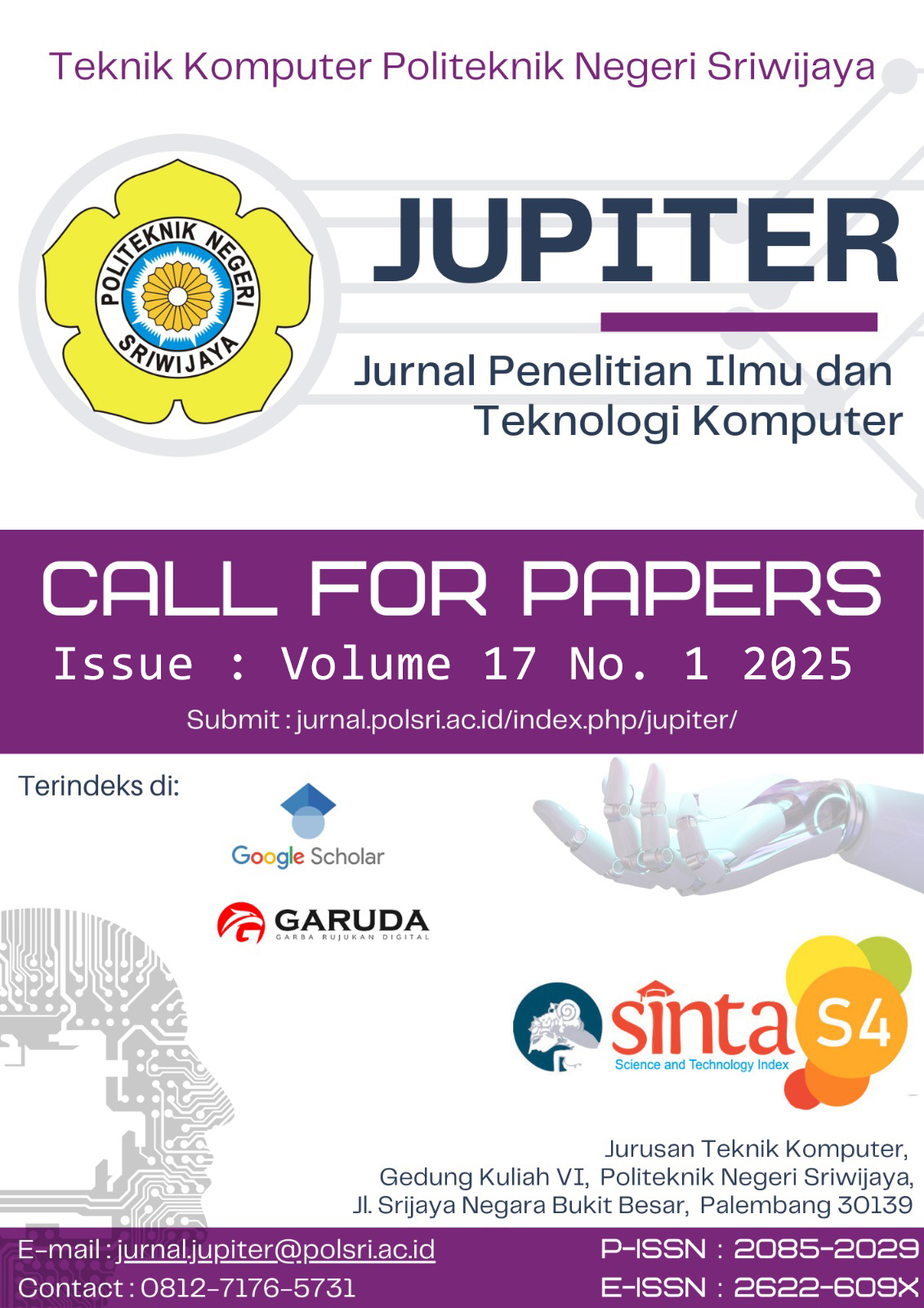 					View Vol. 17 No. 1 (2025): Jurnal Penelitian Ilmu dan Teknologi Komputer (JUPITER) In Press
				